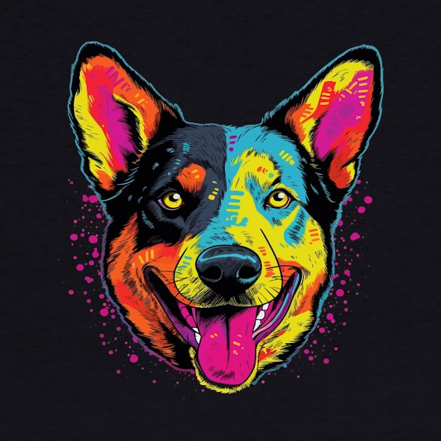 Australian Cattle Dog Smiling by JH Mart